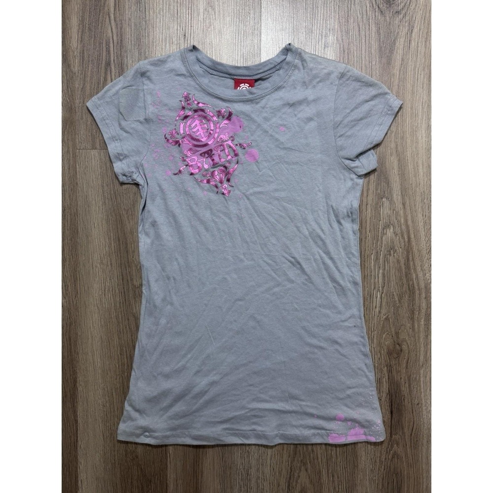 Y2K Element Bam Margera Skateboards Baby Doll Style T Shirt Size L